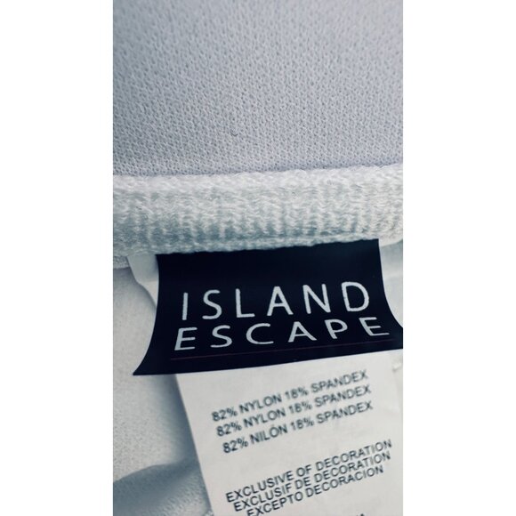 2/$30 NWT Island Escape Size 6 Floral Print Swimsuit Tankini Top Underwire - Picture 5 of 16